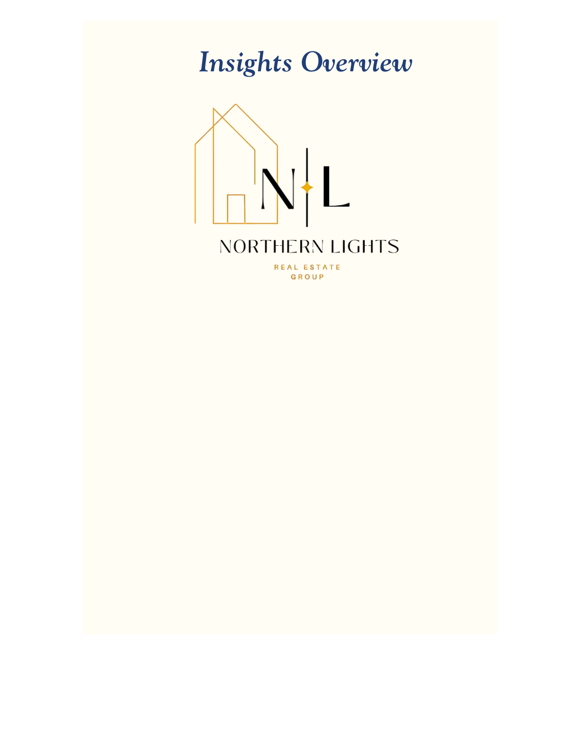 A well-designed overview cover for Northern Lights Real Estate Group showcasing the logo and title.
